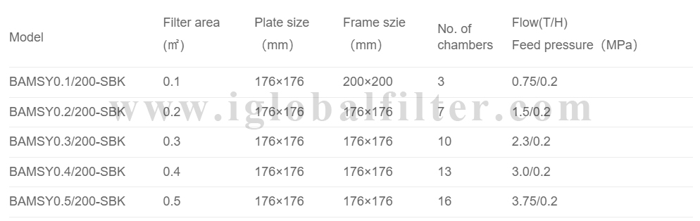 SS filter technical drawing